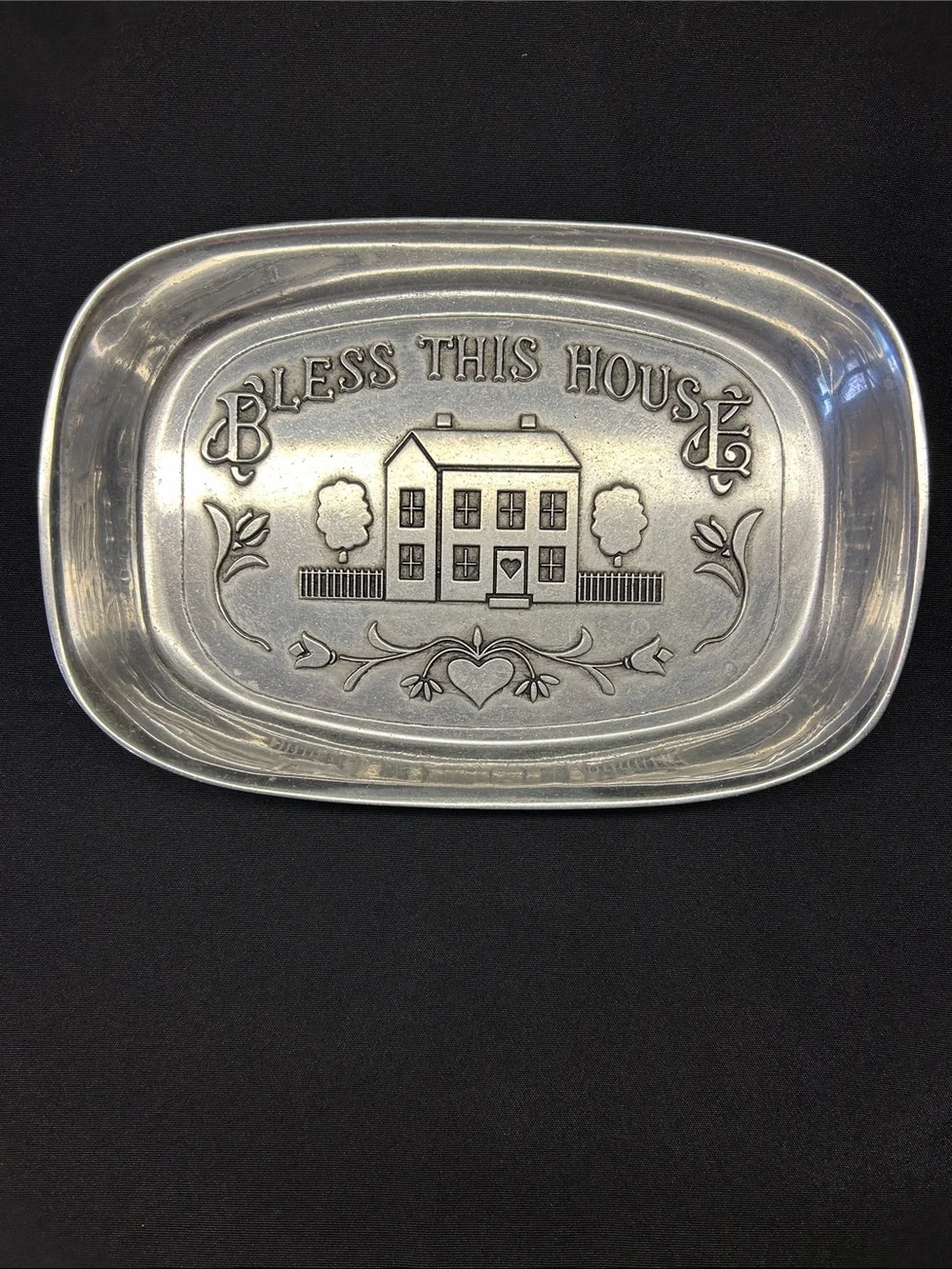 Wilton Armetale Bless this House bread tray